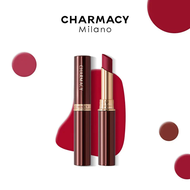 CHARMACY 16 Colors Waterproof Velvet Lipstick Easy to Wear Longstay Lip Stick Long-Lasting Matte Lip Makeup Cosmetic