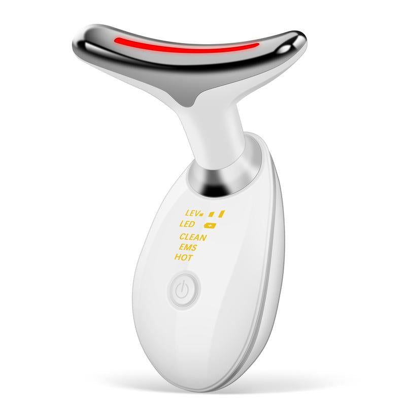 7-In-1 Neck Face Massager, 7 Color Led Face Neck Massage for Skin Care at Home, Portable Facial Massager,Face Sculpting Tool,Multifunctional Vibration