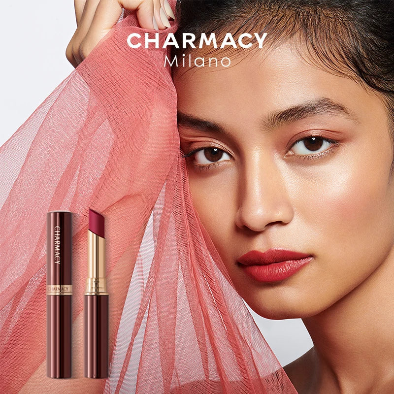 CHARMACY 16 Colors Waterproof Velvet Lipstick Easy to Wear Longstay Lip Stick Long-Lasting Matte Lip Makeup Cosmetic